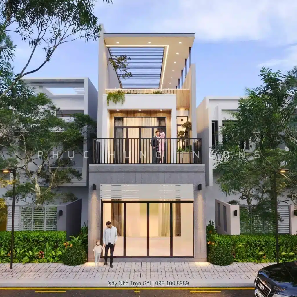 Nhà phố 2 tầng - mẫu 1