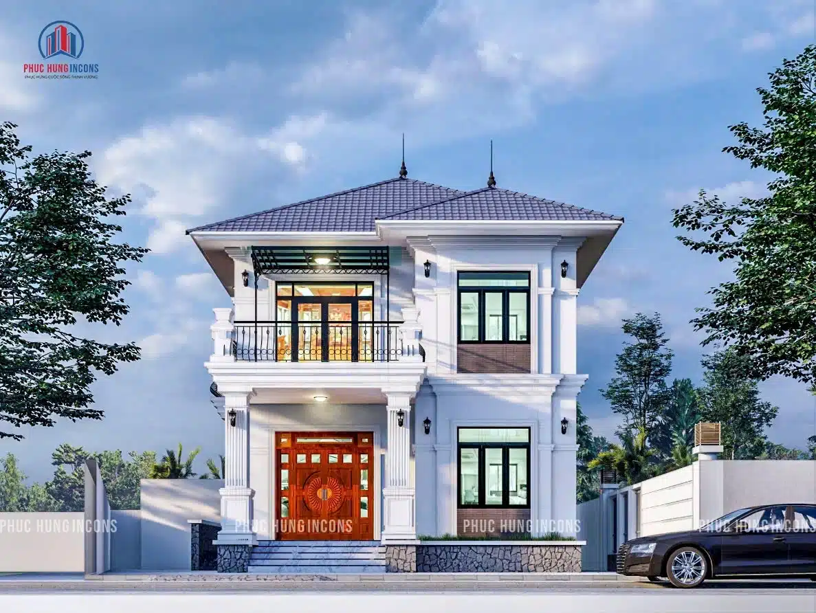 Nhà mái nhật 2 tầng -anh 1